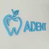 Litery blokowe Adent