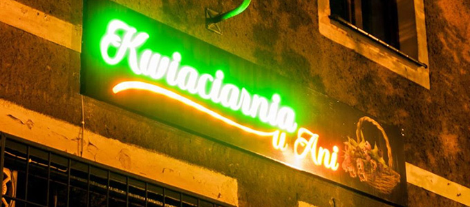 kaseton dibond kwiaciarnia u Ani
